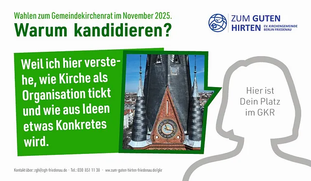 Ein Person begründet, warum sie kandidiert