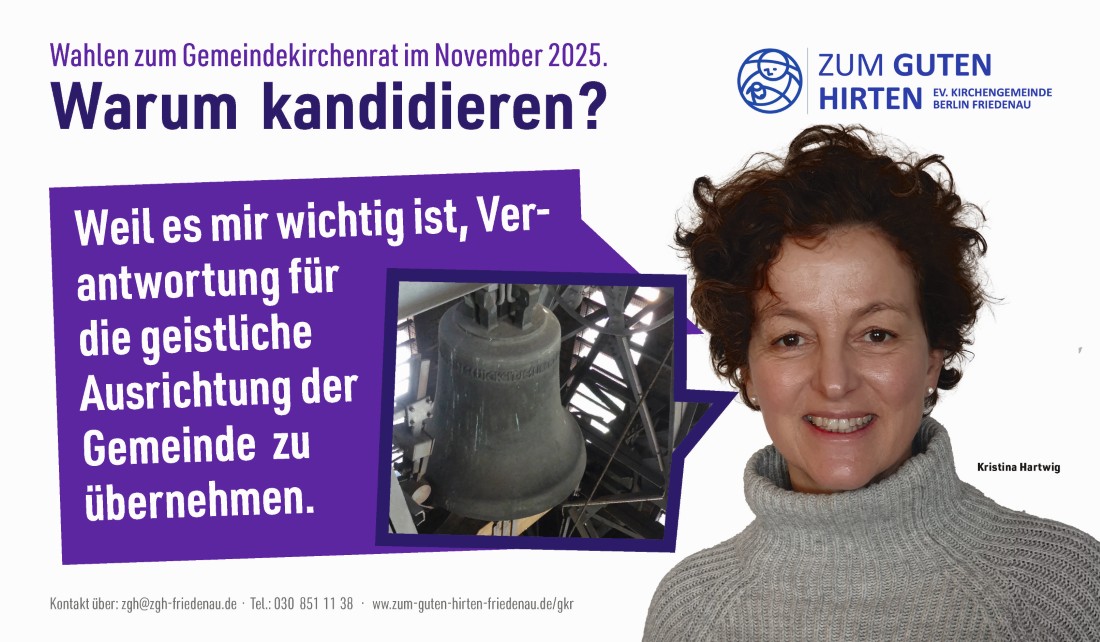 Ein Person begründet, warum sie kandidiert