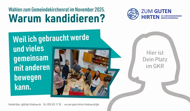 Ein Person begründet, warum sie kandidiert