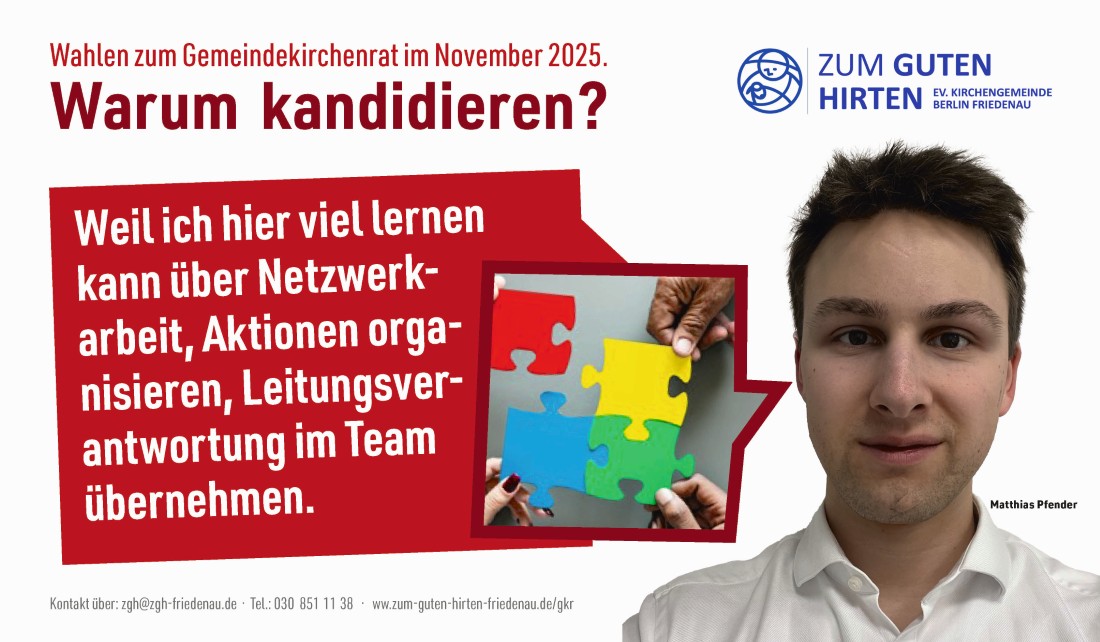 Ein Person begründet, warum sie kandidiert