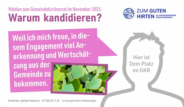 Ein Person begründet, warum sie kandidiert