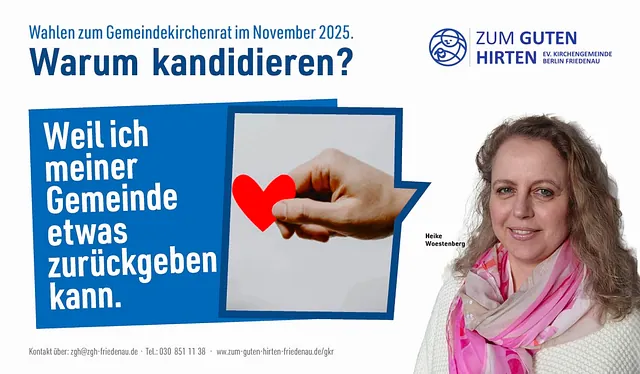 Ein Person begründet, warum sie kandidiert