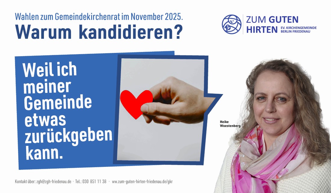 Ein Person begründet, warum sie kandidiert